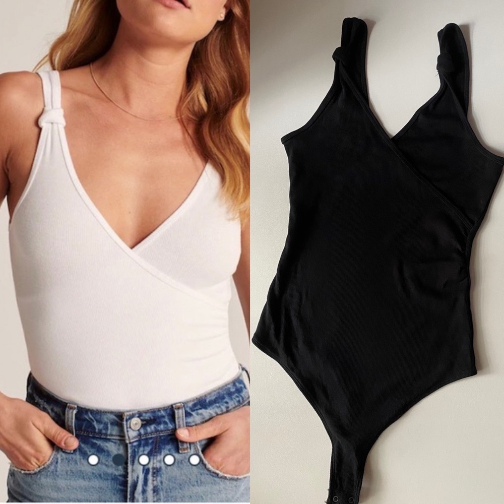 Abercrombie & Fitch Sleeveless Wrap Bodysuit